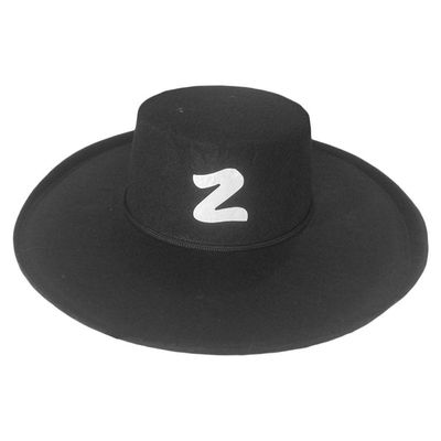Chapéu Do Zorro Preto Em Feltro