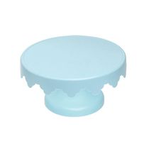 Boleira Suporte Para Bolo Azul Claro Pequeno - 27cm