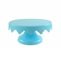 Boleira Suporte Para Bolo Azul Claro Pequeno - 27cm