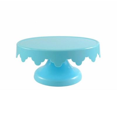 Boleira Suporte Para Bolo Azul Claro Pequeno - 27cm