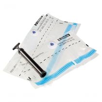 Kit De Saco A Vácuo Organizador 4 Médios 45x65cm Transparente Vac Bag Ordene + Bomba De Ar