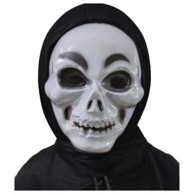 Máscara Caveira Com Sangue Para Fantasias Halloween