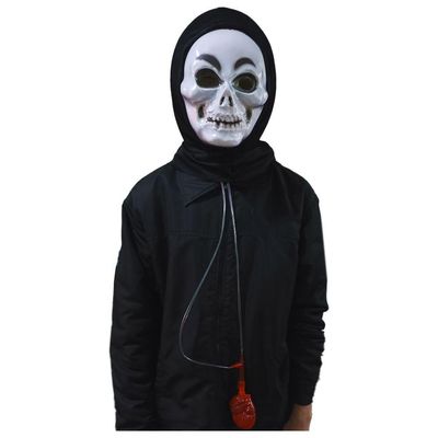Máscara Caveira Com Sangue Para Fantasias Halloween