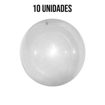 Bola De Vinil Lisa Transparente - 14 Polegadas - 10 Unidades