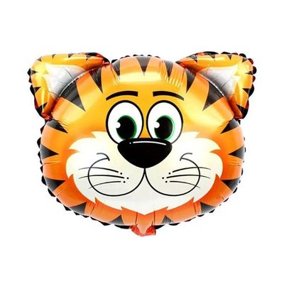 Balão Metalizado Cabeça De Tigre - 17 Polegadas