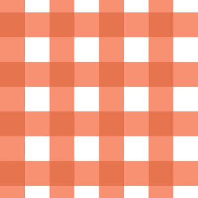 Papel De Parede Doce Estilo Xadrez Laranja 82069