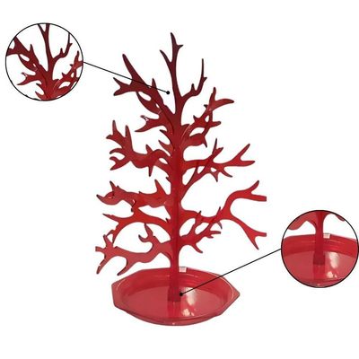 Árvore Acrílica Vermelha Transparente Para Doces - 30cm