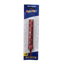Vela De Aniversário Fonte Estrelar Vermelha