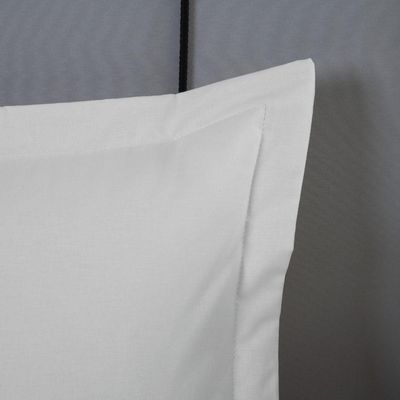 Porta Travesseiro Dia A Dia 1 Peça 70cm X 50cm 80% Algodão / 20% Poliéster Percal 140 Fios - Branco