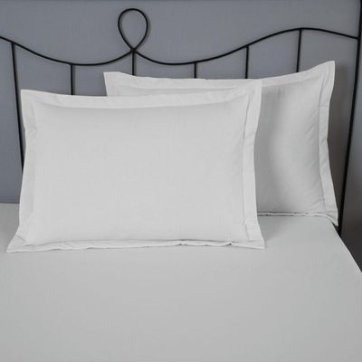 Porta Travesseiro Dia A Dia 1 Peça 70cm X 50cm 80% Algodão / 20% Poliéster Percal 140 Fios - Branco