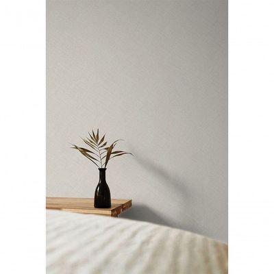 Papel De Parede Icon Aspecto Têxtil Bege Mn1001