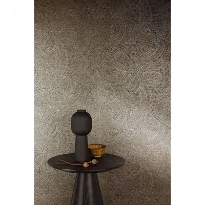Papel De Parede Belize Geométrico Cinza E Dourado Ph3313