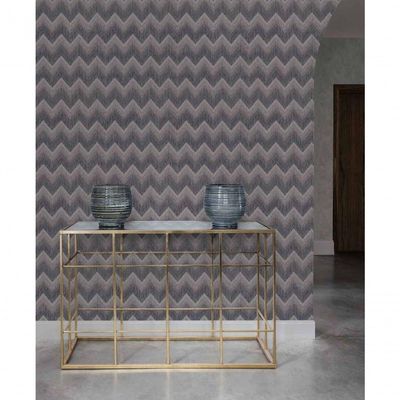 Papel De Parede Infinity Chevron énico Cinza If3002 - Rolo 10m X 0,53m