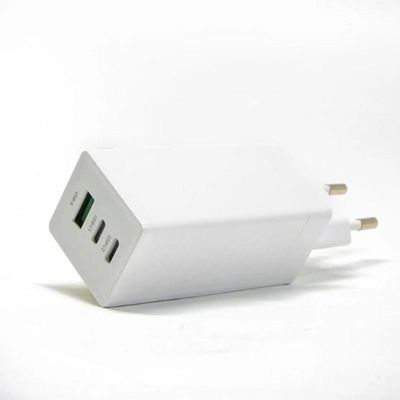 Carregador Rápido Gan 65w Quick Charger 3 Portas