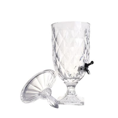 Suqueira De Cristal 2 Litros Com Torneira - Dispenser De Bebidas Vintage Para Casamento E Festa!