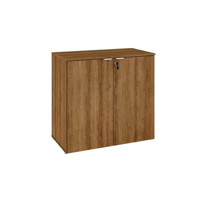 Armário Baixo Com 02 Portas 75x80x42cm Wlab80 Lâmina Mel Branco