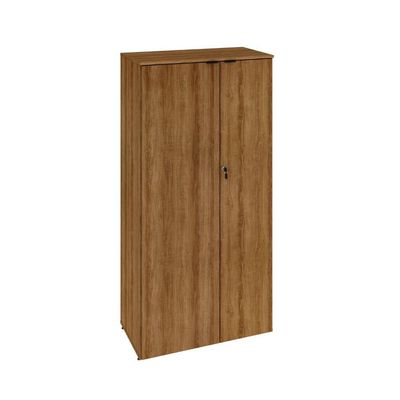 Armário Alto Fechado Com 02 Portas 161,5x80x42cm Wlaf80 Lâmina Mel - Preto
