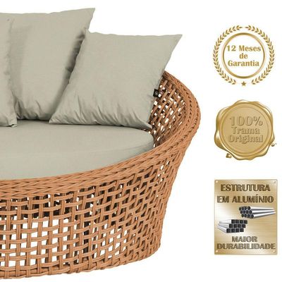 Chaise Hungria Pintura Marrom Corda Náutica E7 Trama Terra Cota
