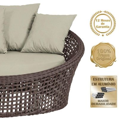 Chaise Hungria Pintura Fendi Corda Náutica E7 Trama Original Marrom