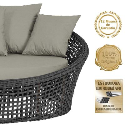 Chaise Hungria Pintura Marrom Corda Náutica E8 Trama Preto