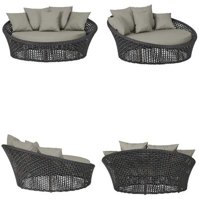 Chaise Hungria Pintura Marrom Corda Náutica E8 Trama Preto