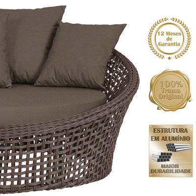 Chaise Hungria Pintura Preta Corda Náutica E9 Trama Original Marrom