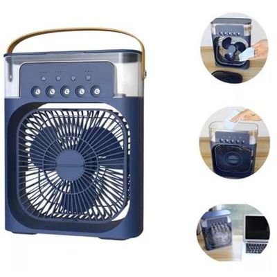 Ventilador Portátil De Mesa Mini Ar Condicionado Umidificador (verde)