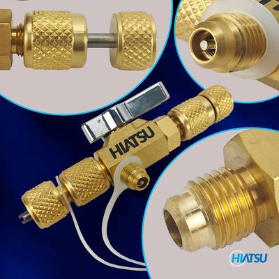 Kit 1 Válvula Removedora Extratora De Núcleos Vcrh-1 Com 5 Válvula Schrader 1-4 50mm 1 Unidade