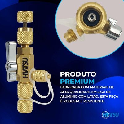 Kit 1 Válvula Removedora Extratora De Núcleos Vcrh-1 Com 5 Válvula Schrader 1-4 50mm 1 Unidade