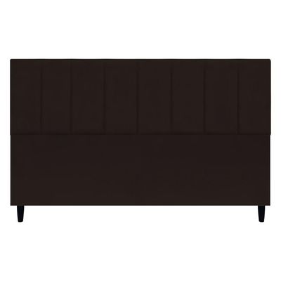 Cabeceira Para Cama Box King Size 195 Cm Classic Suede Marrom Suede