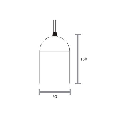 Lustre Pendente Taschibra Mug Mini E27 Bivolt Preto 02110291-18