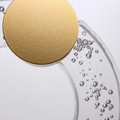 Lustre Pendente Taschibra Ravi Led Bivolt Dourado 3000k Luz Amarela 15051005