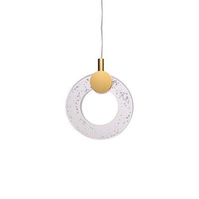 Lustre Pendente Taschibra Ravi Led Bivolt Dourado 3000k Luz Amarela 15051005
