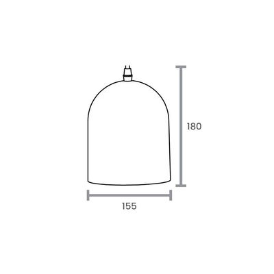 Lustre Pendente Taschibra Mug E27 Bivolt Preto 02110253-18