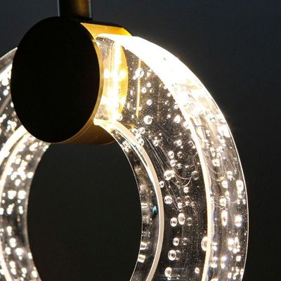 Lustre Pendente Taschibra Ravi Led Bivolt Dourado 3000k Luz Amarela 15051005