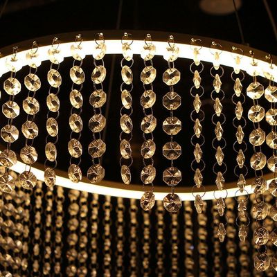 Lustre Pendente Taschibra Magda Led Bivolt Dourado 2700k Luz Amarela 15051099