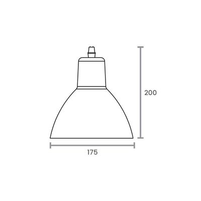 Lustre Pendente Taschibra Td622 E27 Bivolt Preto 02110017-02