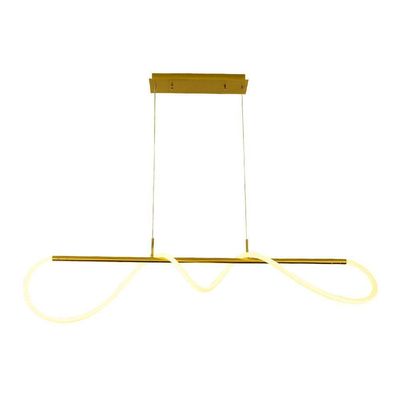 Lustre Pendente Taschibra Organic 250 Led Bivolt Dourado 3000k Luz Amarela 15051065