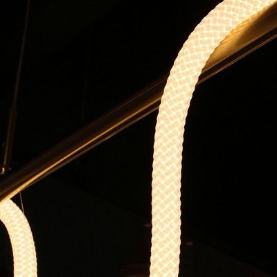 Lustre Pendente Taschibra Organic 250 Led Bivolt Dourado 3000k Luz Amarela 15051065