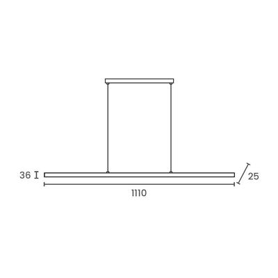 Lustre Pendente Taschibra Apex Led Bivolt Branco 3000k Luz Amarela 04040009-01