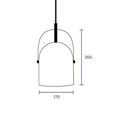 Lustre Pendente Taschibra Bell E27 Bivolt Cobre 02110278-33