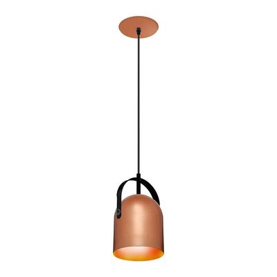 Lustre Pendente Taschibra Bell E27 Bivolt Cobre 02110278-33