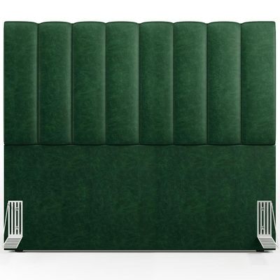 Kit Cabeceira Cama Box Casal 140cm Calçadeira Recamier Baú Dália W01 Facto Verde Musgo - Lyam Decor