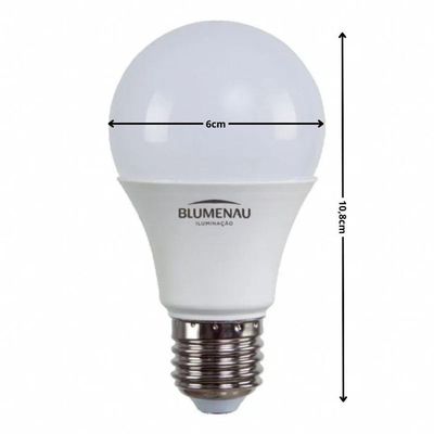 Lâmpada Led A60 Blumenau 12w 6500k Luz Branco Frio