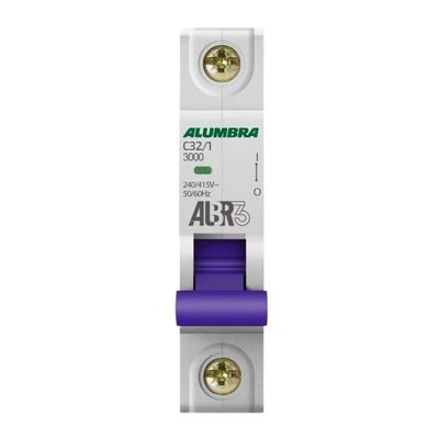 Disjuntor Din Unipolar Alumbra C32/1 - 32a