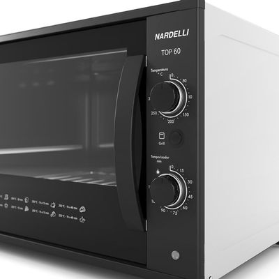 Forno Elétrico De Bancada Nardelli Top 60 Litros Branco 220V