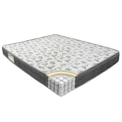 Cama Box Baú Casal Sintético + Colchão De Molas Ensacadas Sereneprime 138x188x62cm Preto