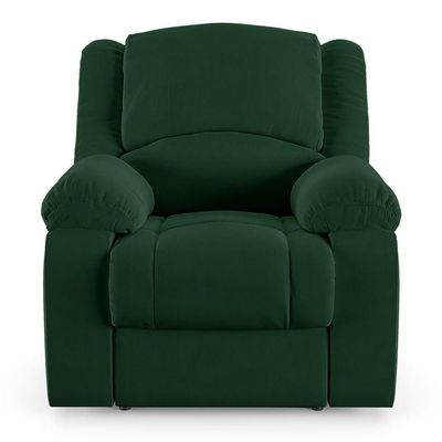 Poltrona Do Papai Reclinável Melim Power Elétrica Usb Veludo Verde Fh1 - D'rossi