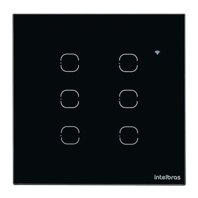 Interruptor Smart Touch Intelbras Wifi Preto