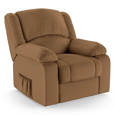 Poltrona Do Papai Reclinável Melim Power Touch Pu Caramelo Fh1 - D'rossi